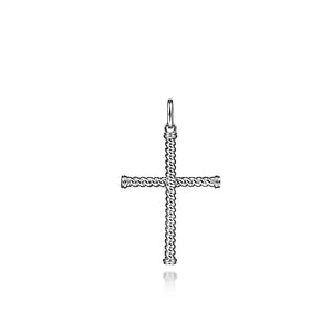 Gabriel & Co., 925 Sterling Silver Twisted Rope Cross Pendant