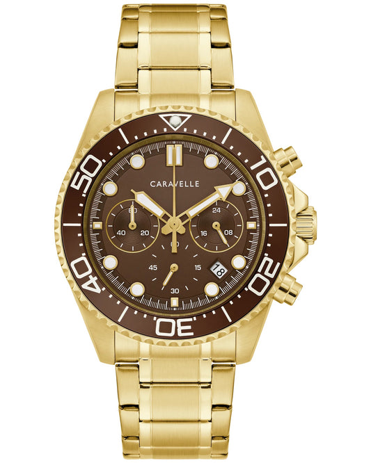 Caravelle Mens Gold Tone Sport Watch by Bulova