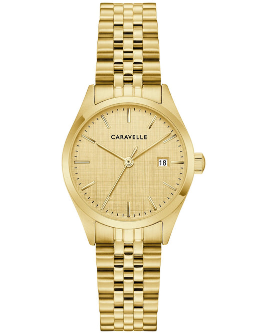 Caravelle Ladies Classic Gold Tone Watch by Bulova