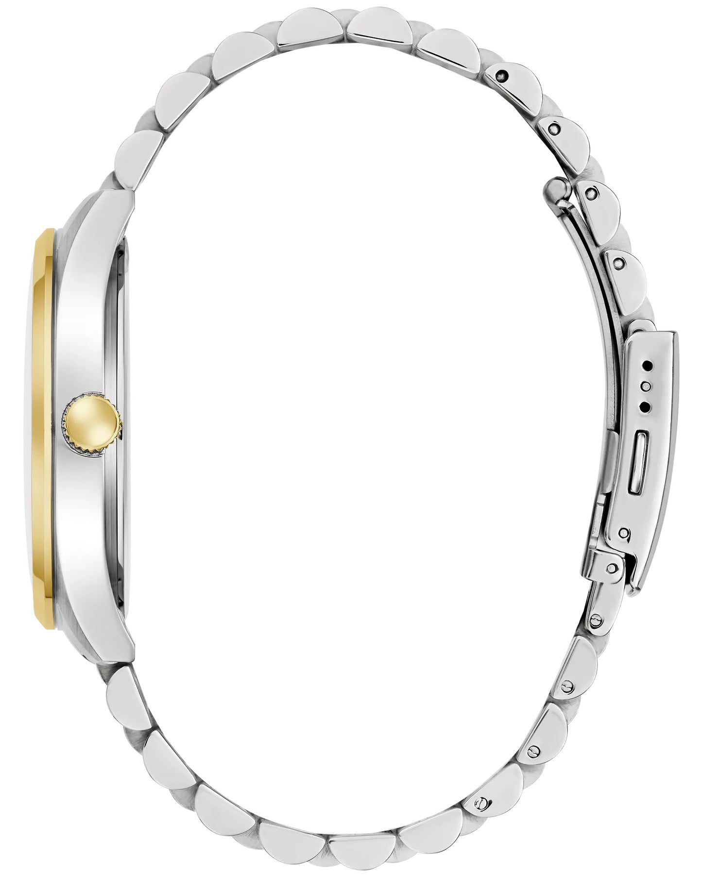 Caravelle Mens Classic Two Tone Watch by Bulova