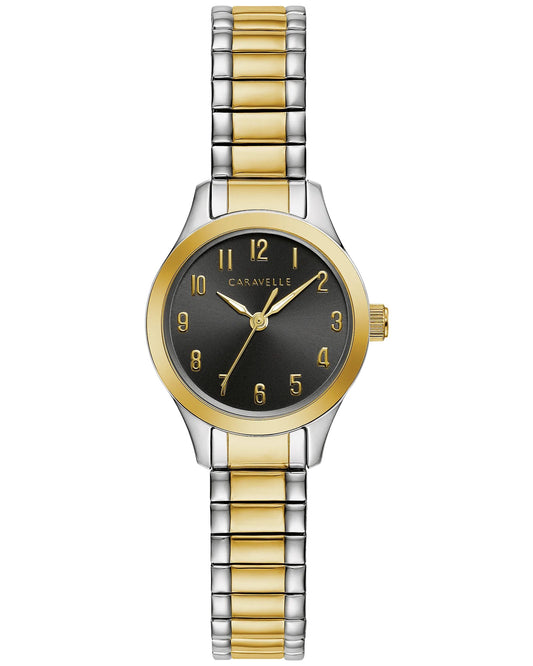 Caravelle Womens Two Tone Watch by Bulova
