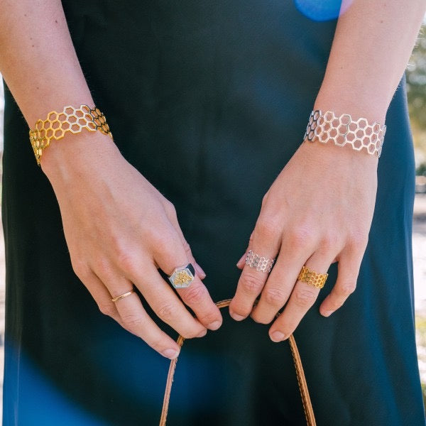 Southern Gates Plated Honeycomb Cuff