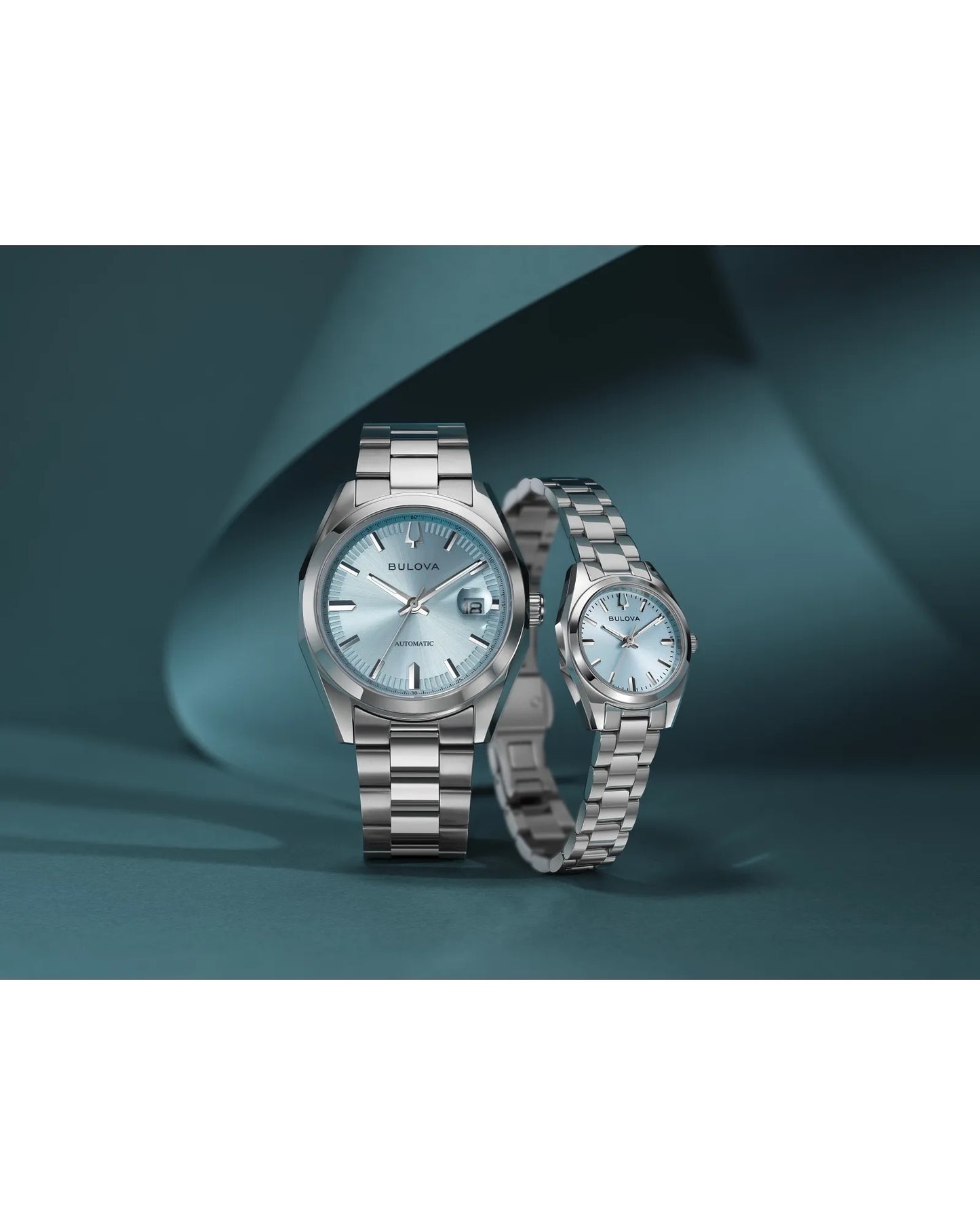 Bulova Ladies Surveyor Watch with Light Blue Dial