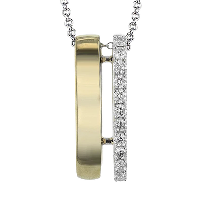 Simon G., Pendant Necklace in 18K Gold with Diamonds