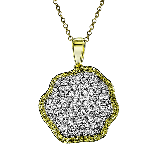 Simon G., 18K Yellow Gold Diamond and Yellow Diamond Pendant