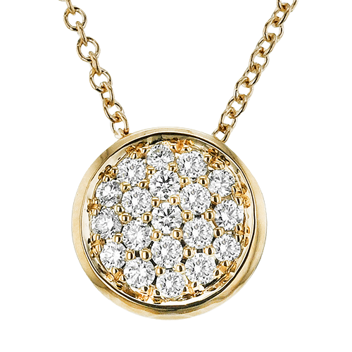 Simon G., 18K Yellow Gold Diamond Pendant