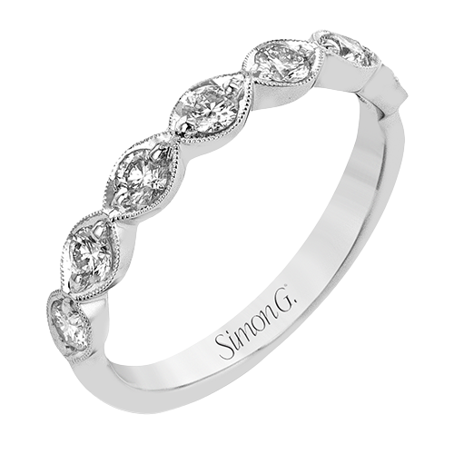 Simon G., 18K White Gold Diamond Band