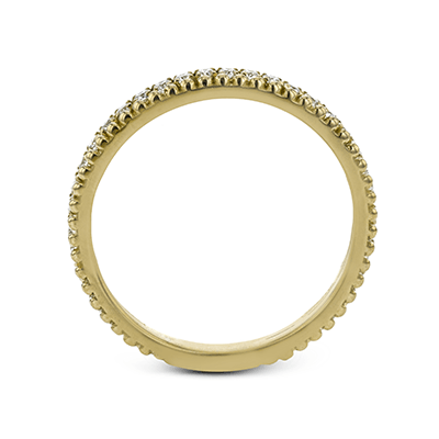 Simon G., 18K Diamond and Bead Row Band