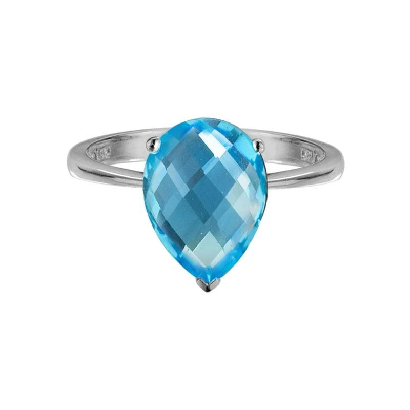 Artistry Sterling Silver and Blue Topaz Ring