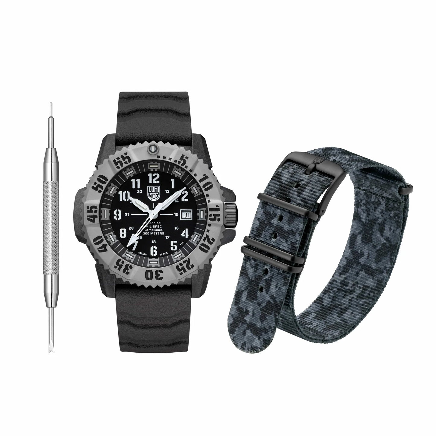 LUMINOX MIL-SPEC Military Watch, 46mm Set