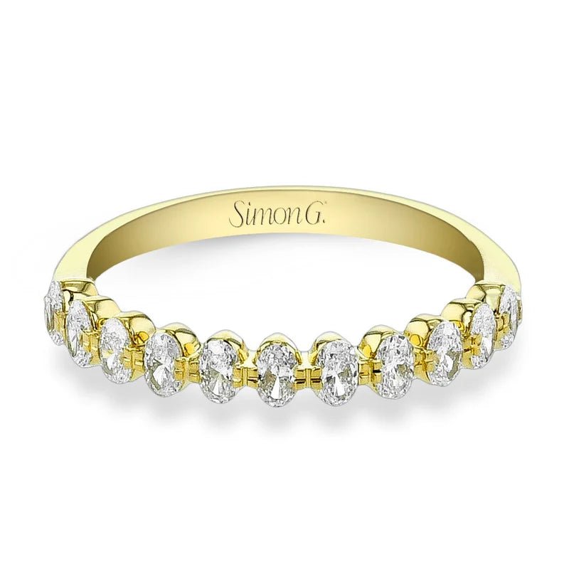 Simon G., Anniversary Band in 14K Yellow Gold with Diamonds