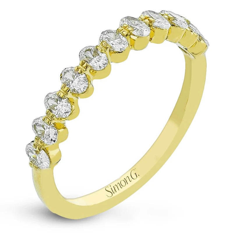 Simon G., Anniversary Band in 14K Yellow Gold with Diamonds