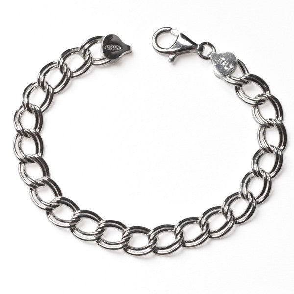 Southern Gates® Sterling Silver 7.25" Charm Bracelet