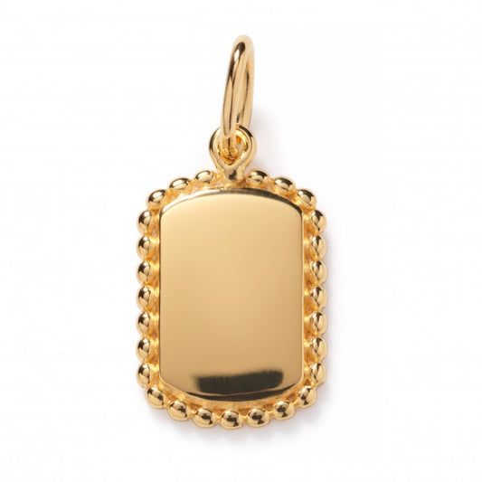 Southern Gates Gold Plated Dog Tag Charm