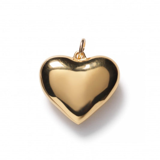 Southern Gates Gold Plated Puffy Heart Charm