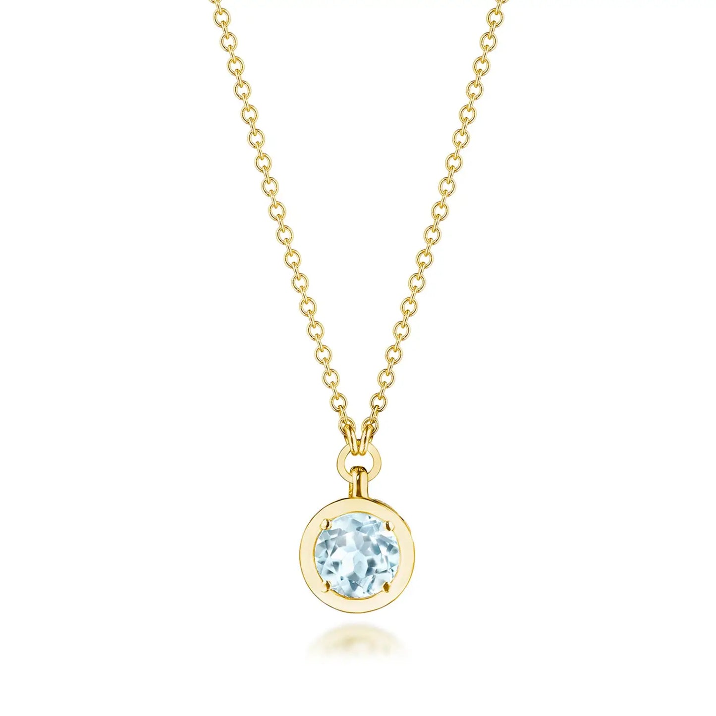 Tacori 18K Yellow Gold Sky Blue Topaz Necklace