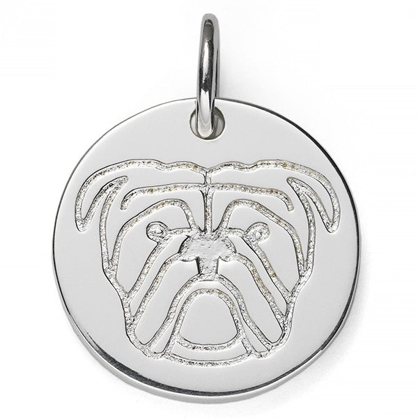 Southern Gates 925 Sterling Silver Bulldog Charm