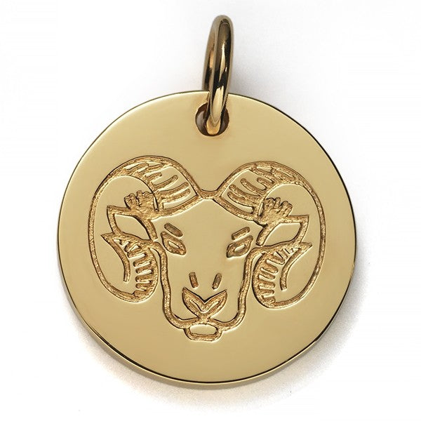 Southern Gates Gold Plated Ram Charm