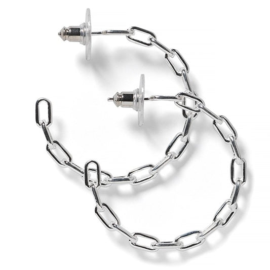 Southern Gates Palmer 925 Sterling Hoop Earrings (30mm)