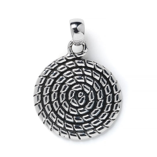 Southern Gates 925 Sterling Sweetgrass Basket Pendant