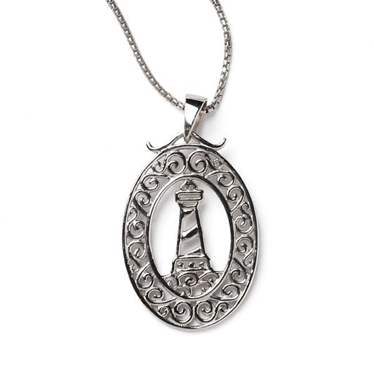 Southern Gates 925 Sterling Lighthouse Necklace