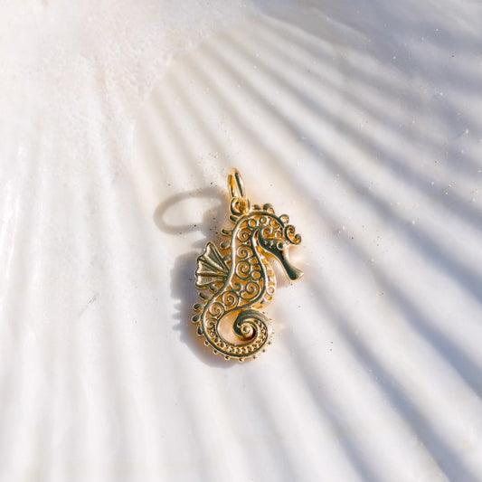 Southern Gates Gold Plated Seahorse Charm