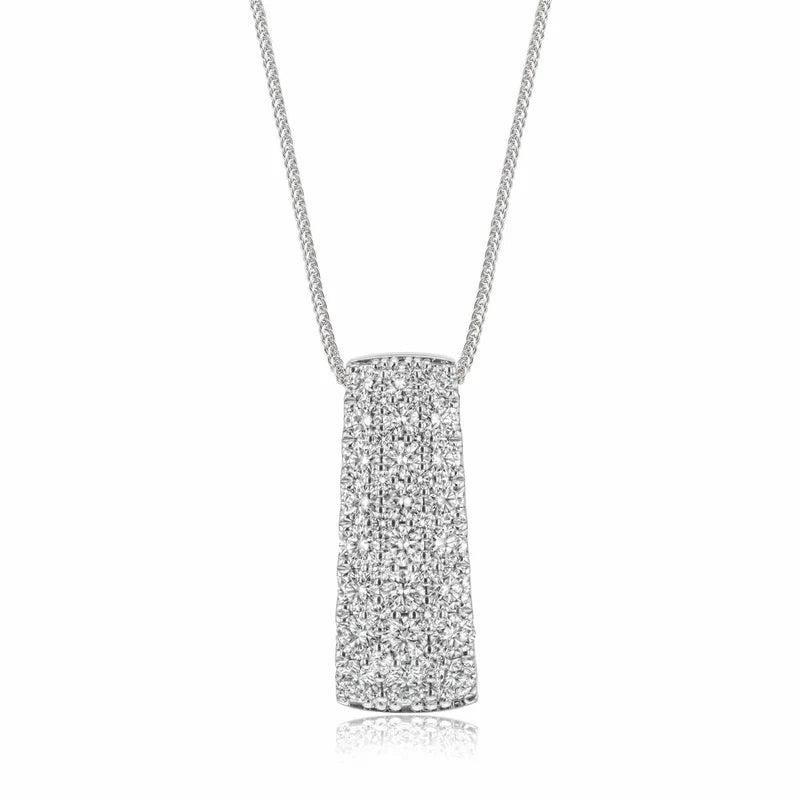 Simon G., Simon-Set Pendant Necklace in 18K Gold With Diamonds