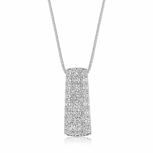 Simon G., Simon-Set Pendant Necklace in 18K Gold With Diamonds