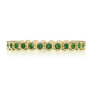 Tacori Sculpted Cresent Emerald Stackable
