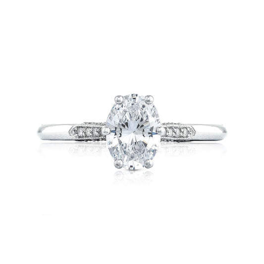 Simply Tacori 18KW Oval Diamond Engagement Ring