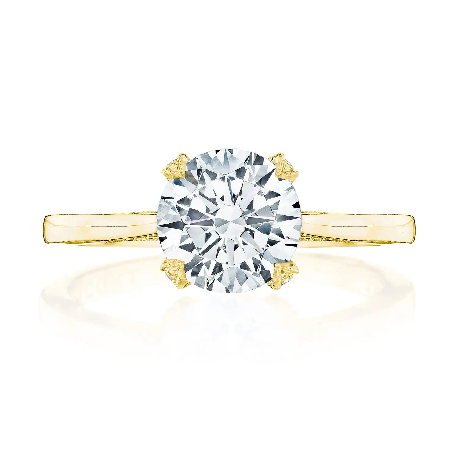 Tacori Simply Tacori Round Solitaire Engagement Ring in 18K Yellow Gold