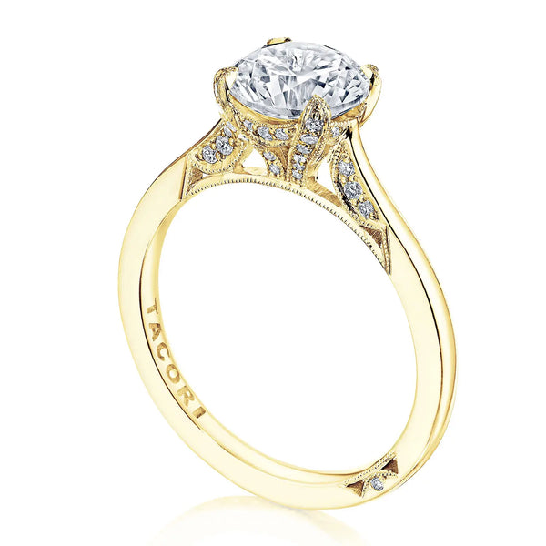 Tacori Simply Tacori Round Solitaire Engagement Ring in 18K Yellow Gold