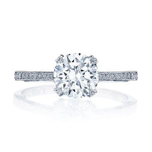 Tacori Simply Tacori Round Solitaire Engagement ring In 18K White Gold