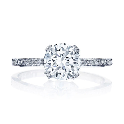 Tacori Simply Tacori Round Solitaire Engagement ring In 18K White Gold