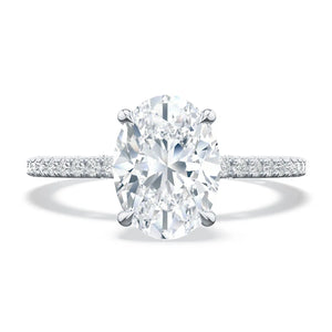 Tacori Simply Oval Solitaire Engagement Ring In Platinum