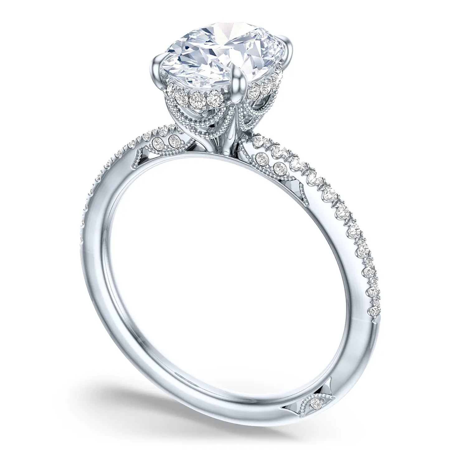 Tacori Simply Oval Solitaire Engagement Ring In Platinum