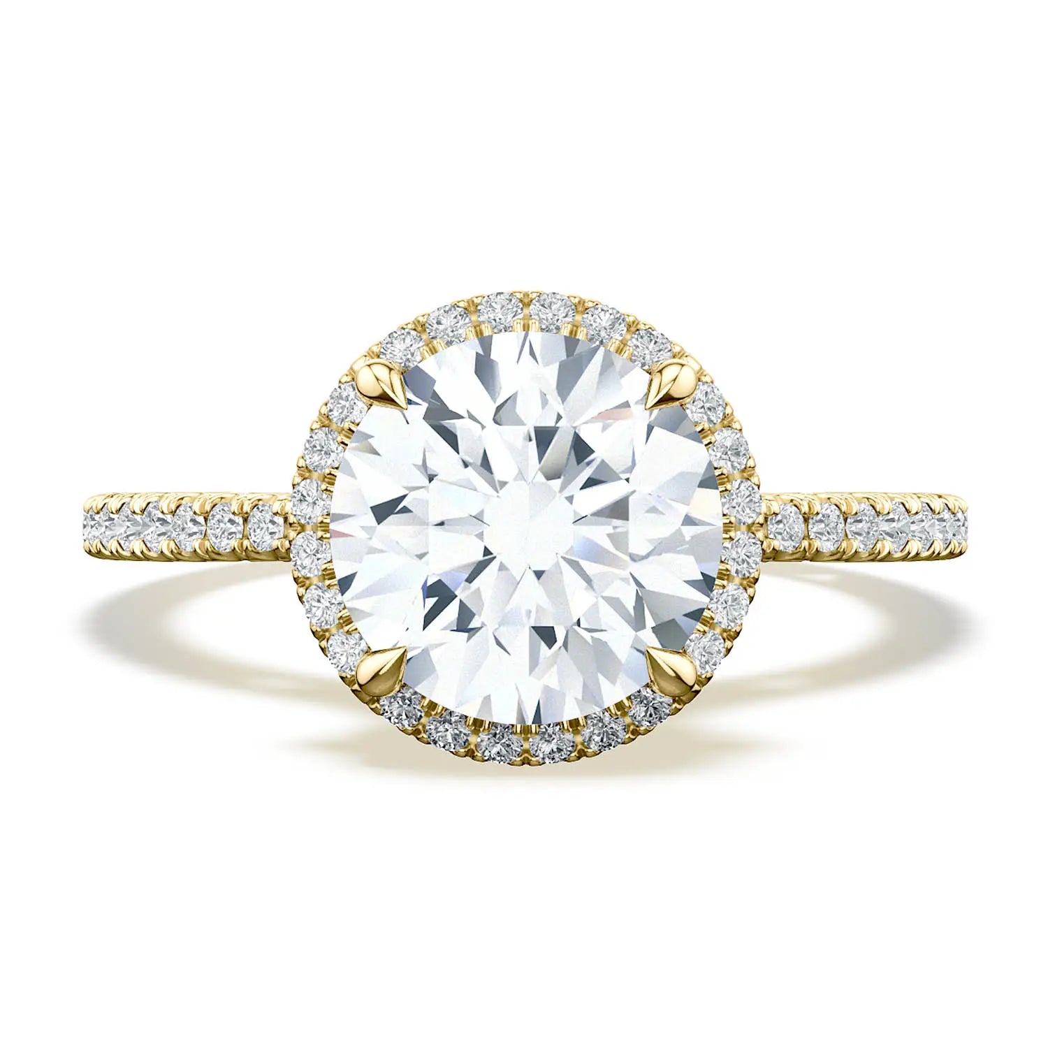 Tacori Simply Tacori Round Bloom Engagement Ring in 18K Yellow Gold