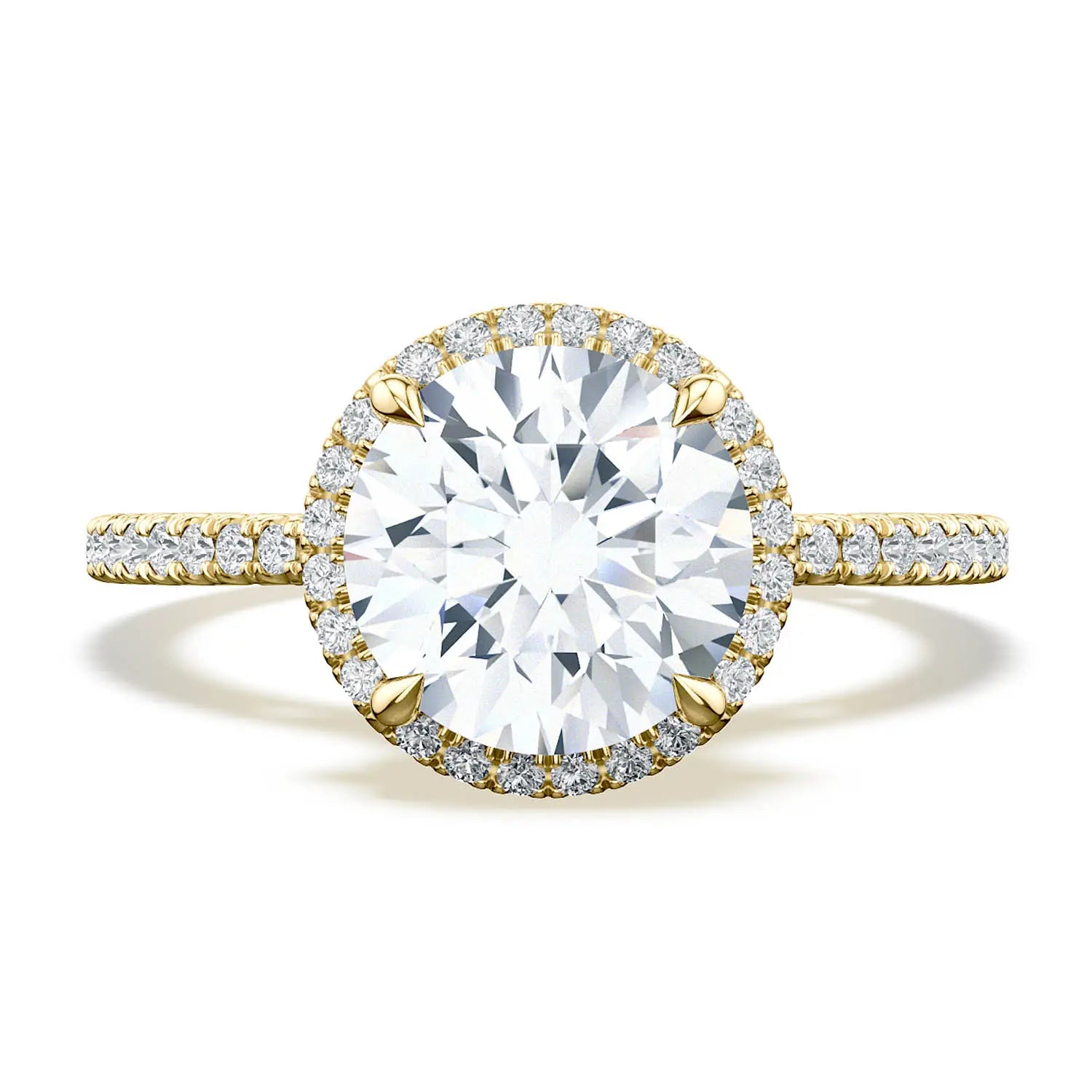 Tacori round engagement best sale rings