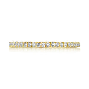 Tacori French Pavé Diamond Wedding Band in 18K Yellow Gold