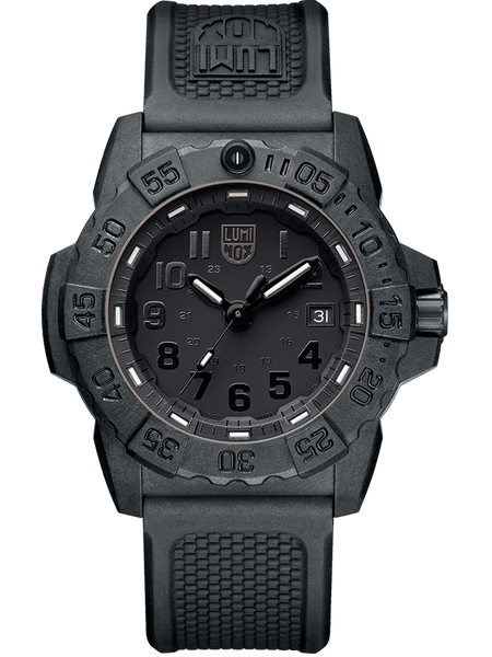 Luminox Navy SEAL Military Watch, 45 mm Black Out