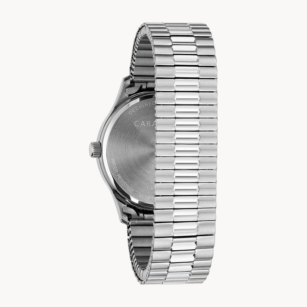 Caravelle stainless steel watch sale