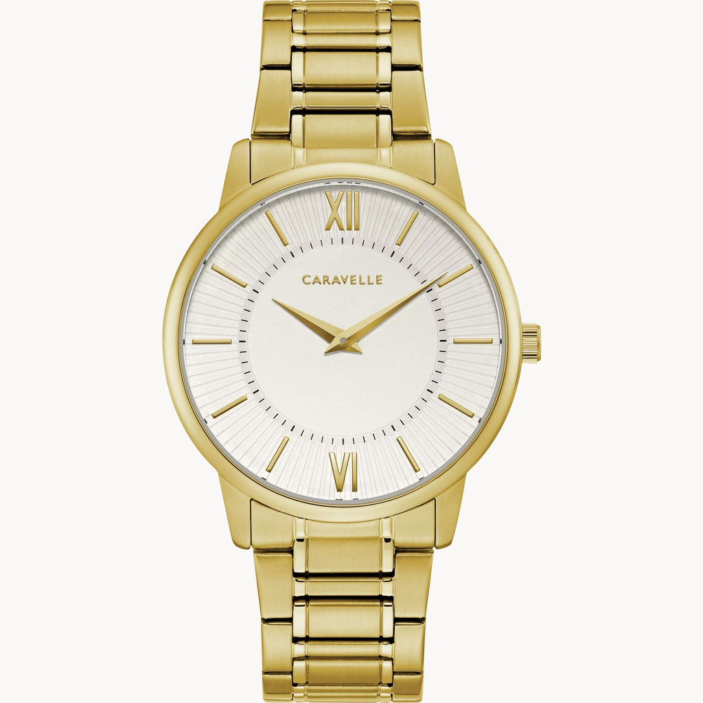 Gold discount caravelle watch