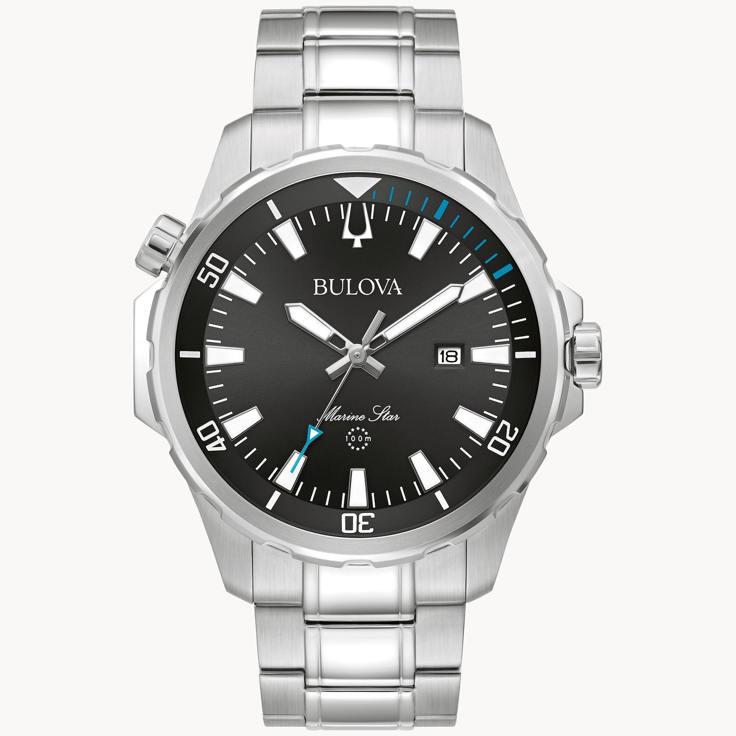 Marine Star Series B Watch with a Black Dial