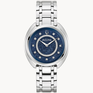 Bulova Duality Blue Dial Stainless Steel Bracelet