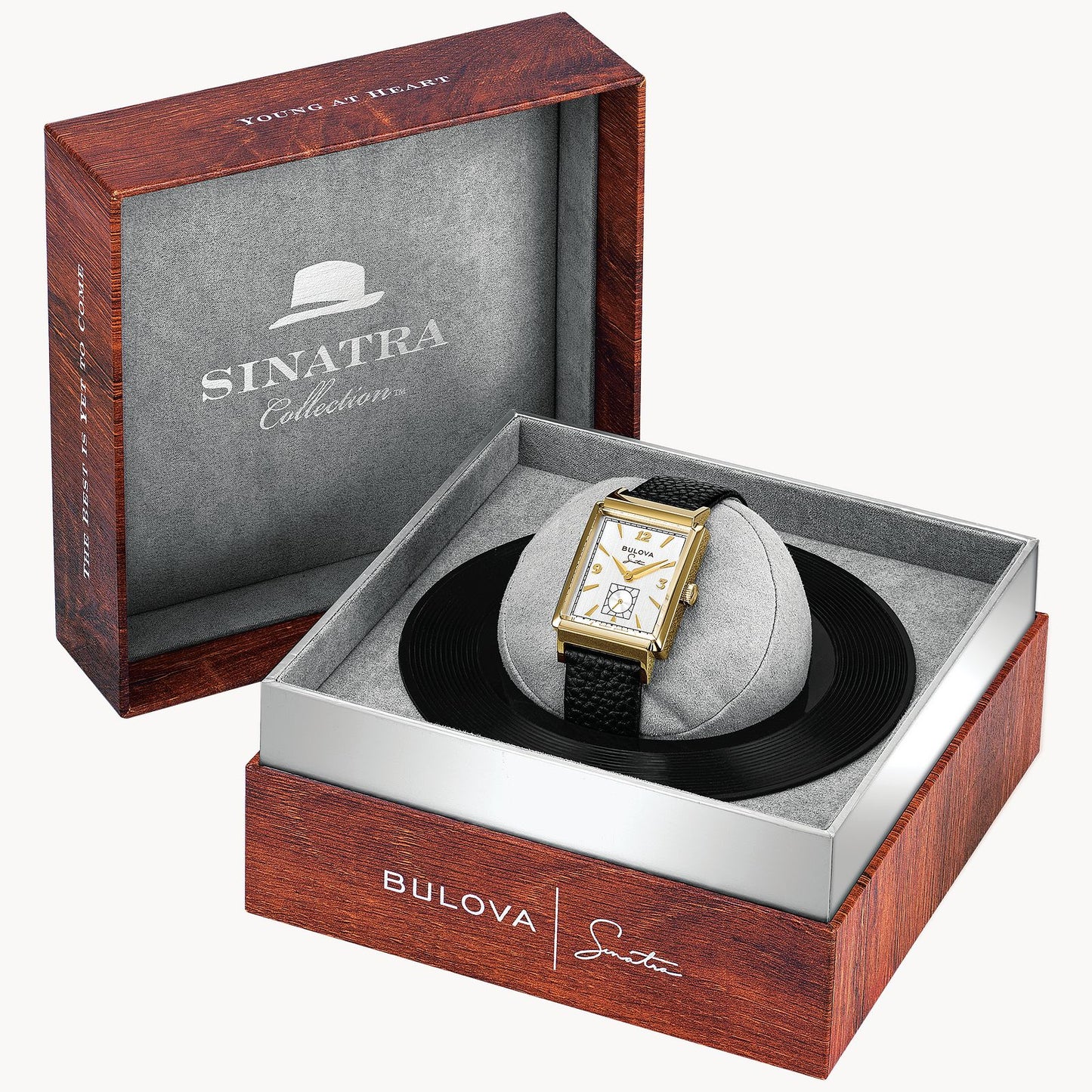 Bulova Frank Sinatra My Way Leather Strap Watch