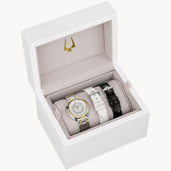 Bulova Woman's Duality Diamond Watch Box Set