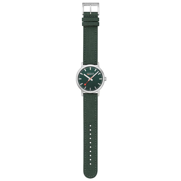 Mondaine Classic Forrest Green Dial and Strap 40mm Watch