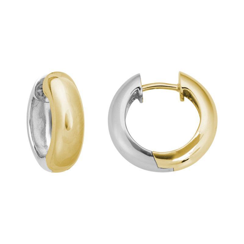 Artistry 14KY Two Tone Hinged Hoops