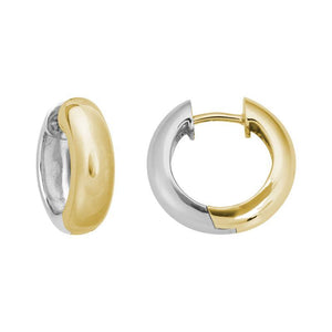 Artistry 14KY Two Tone Hinged Hoops