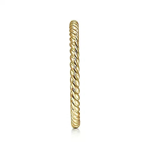 Gabriel & Co., 14K Yellow Gold Twisted Rope Stackable Ring